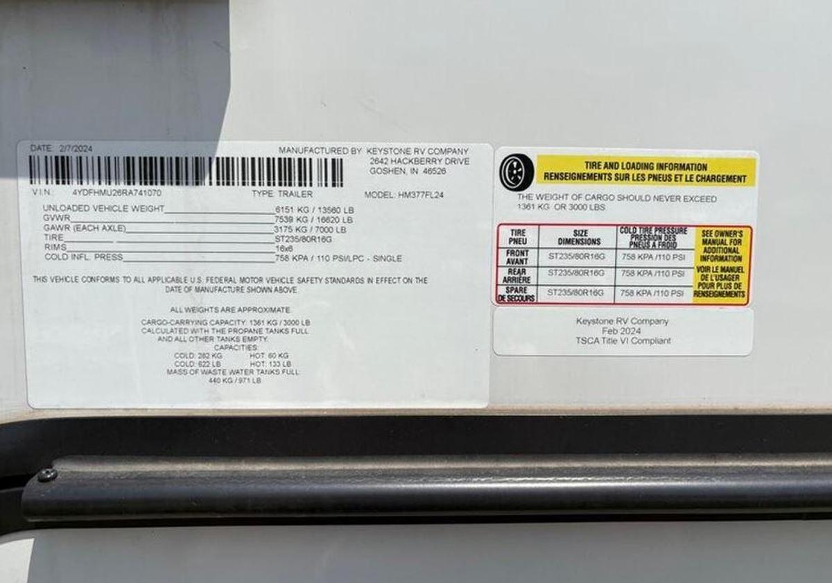 Used 2024 Keystone Montana High Country 377FL Fifth Wheel