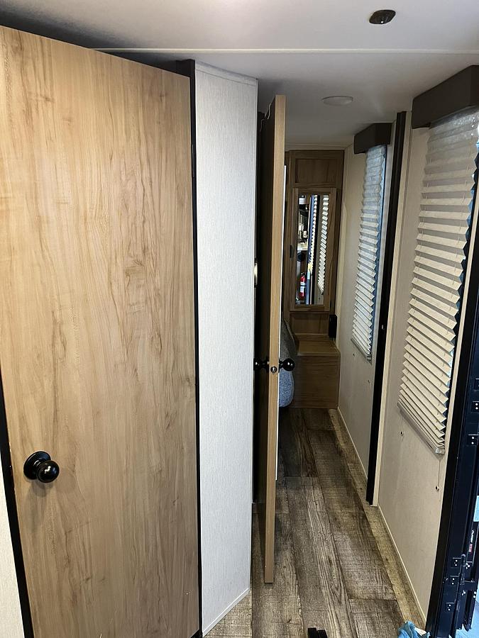 Used 2024 Forest River Cherokee Grey Wolf Black Label 22RRBL Travel Trailer Toy Hauler