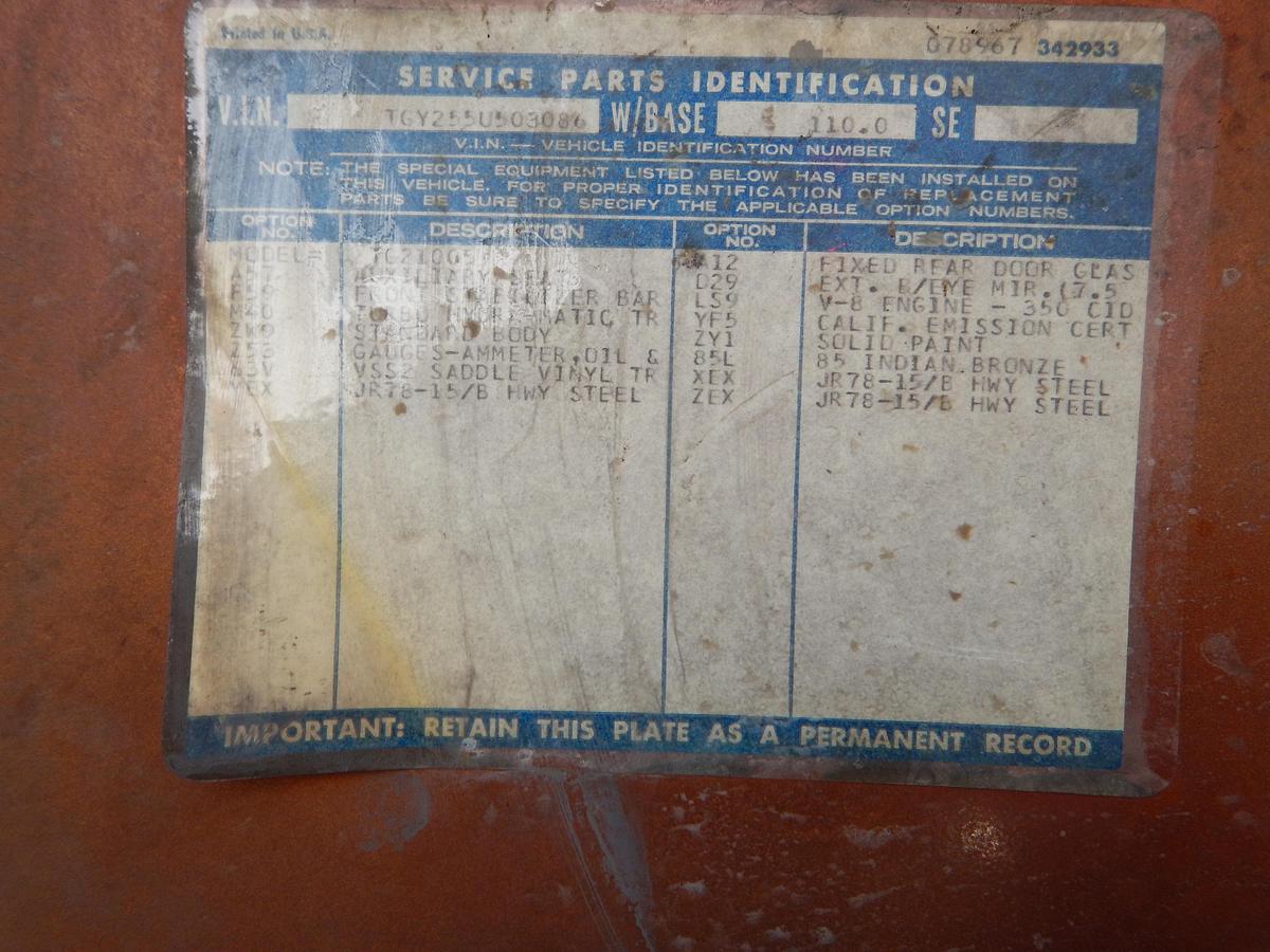 Used 1975 GMC G20 3/4T Camper Van