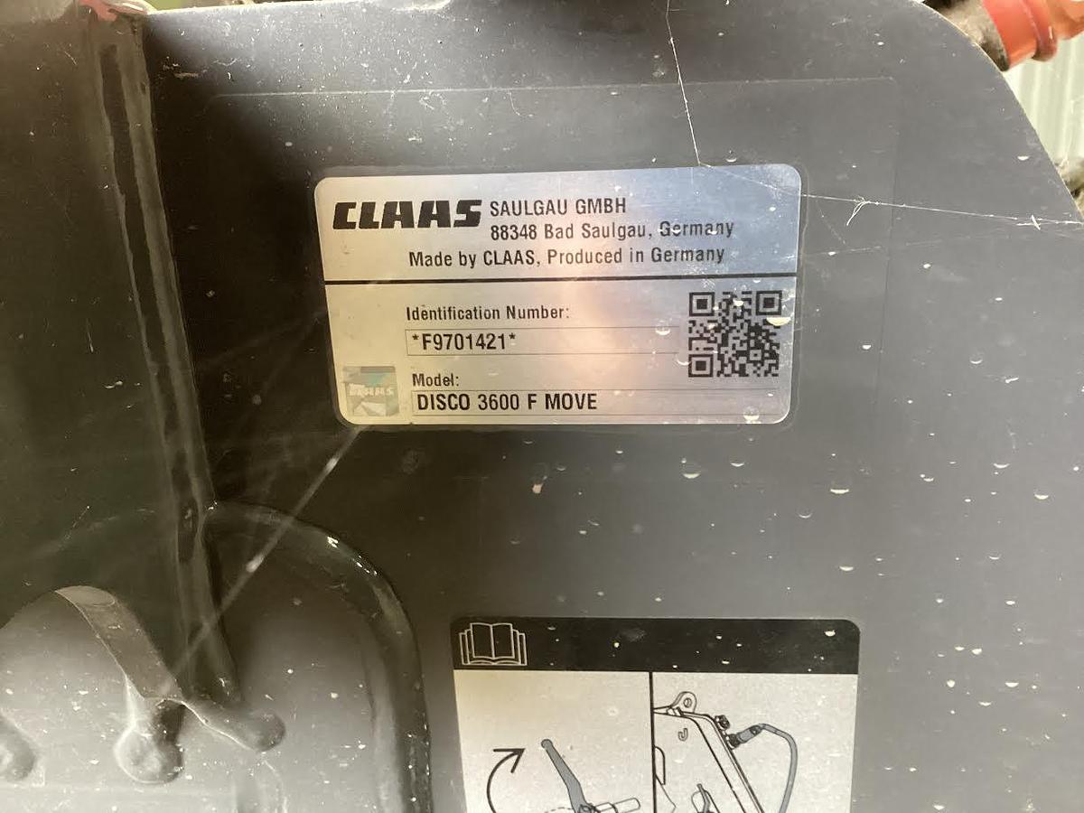 Used 2022 Claas 3600 F Disco and Claas Disco 1100 Trend Disc Mower