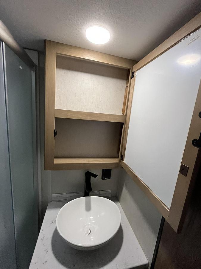 Used 2024 Forest River Cherokee Grey Wolf Black Label 22RRBL Travel Trailer Toy Hauler