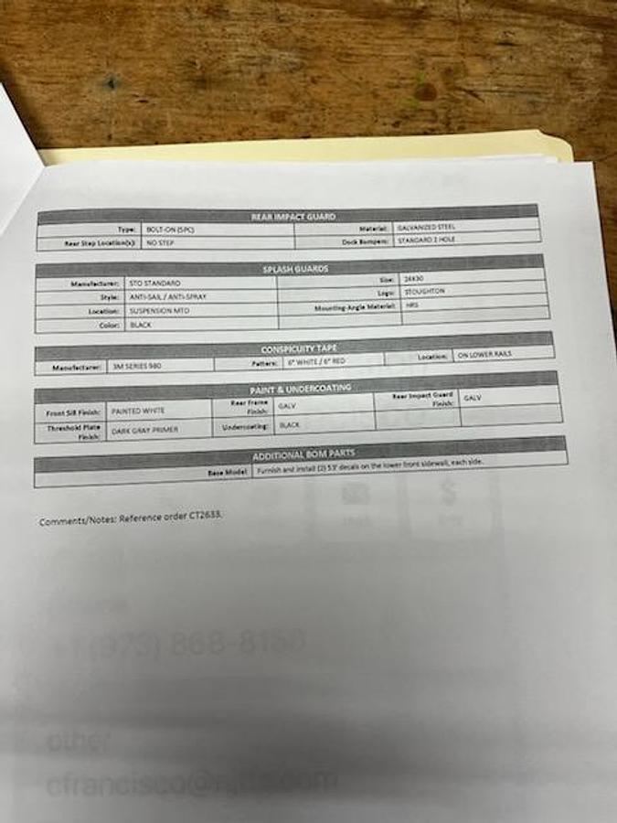 Used 2023 Stoughton 53x102 Dry Van Trailer