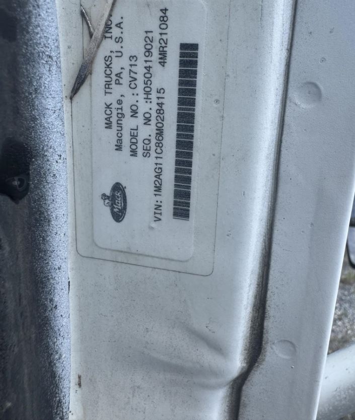 Used 2006 Mack Granite CV713 Dump Truck