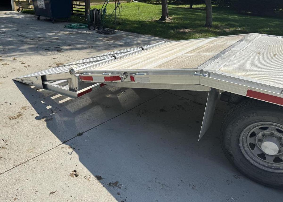 Used 2020 Alum-Line Gooseneck Flatbed Trailer