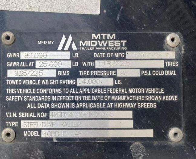 Used 2023 MTM 40RB FL AR