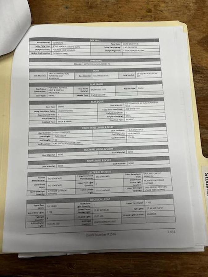 Used 2023 Stoughton 53x102 Dry Van Trailer