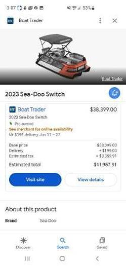 Used 2023 Seadoo Switch Sport