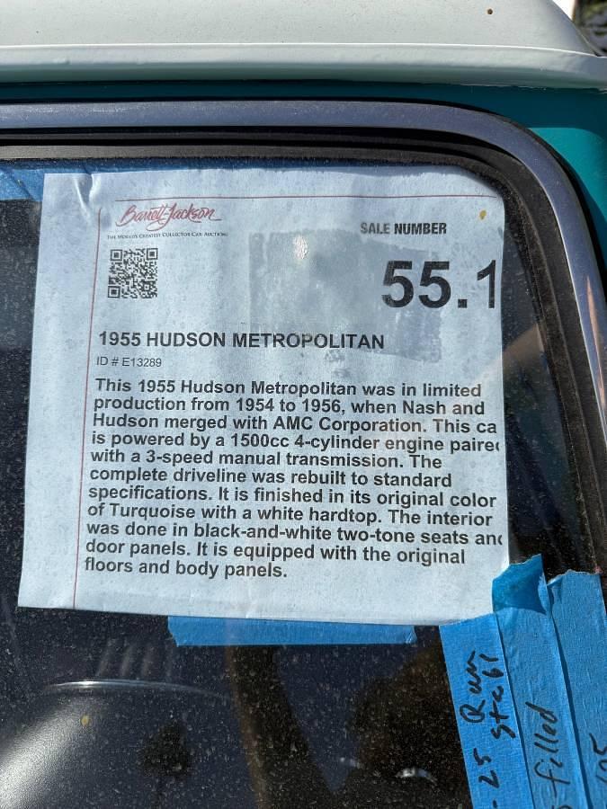 Used 1955 Hudson Metropolitan Nash