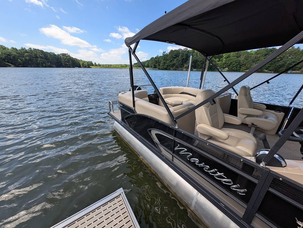 Used 2022 Encore RF SHOP Manitou Tritoon Boat
