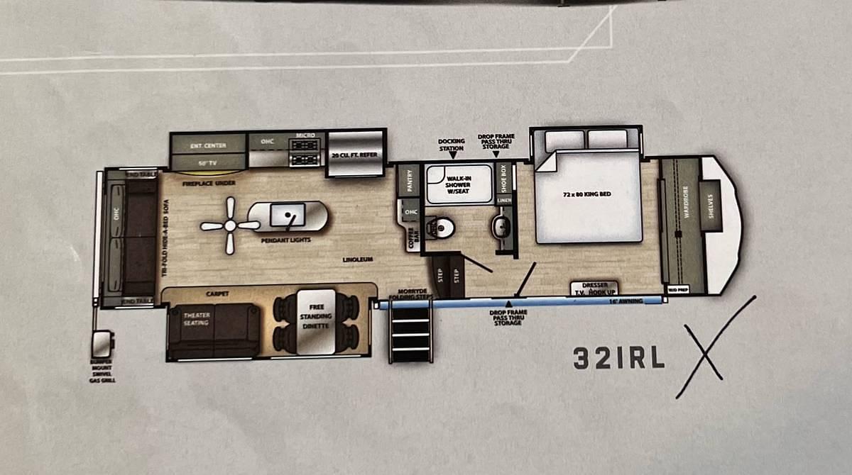 Used 2022 Forest River Sandpiper 321RL Luxury Fifth Wheel