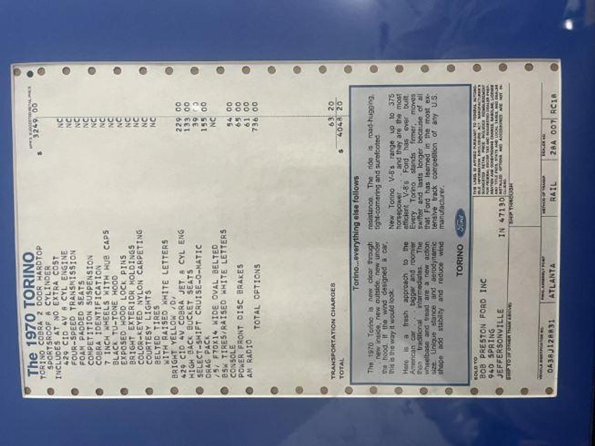 Used 1970 Ford Torino Cobra