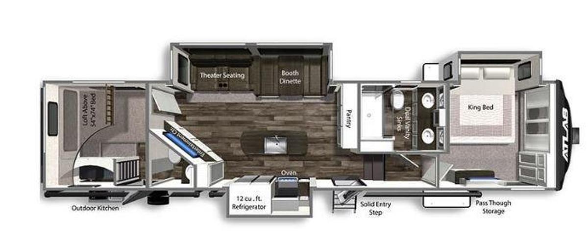 Used 2023 Dutchmen Atlas 3602LFKB Fifth Wheel