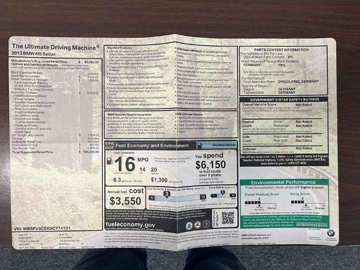 Used 2013 BMW M5