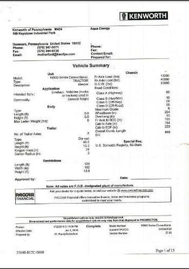 Used 2017 KENWORTH W900L