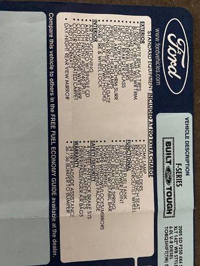 Used 2005 Ford Super Duty F-250 XLT