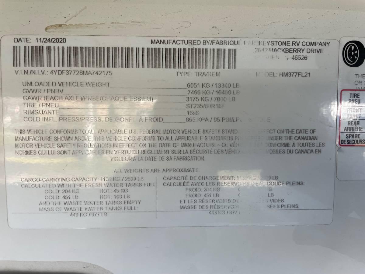 Used 2021 Keystone Montana High Country 377FL