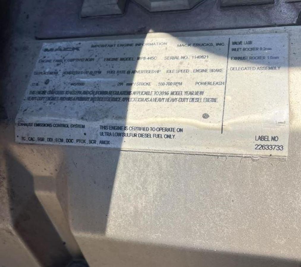 Used 2017 Mack Granite GU713