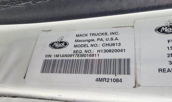 Used 2014 Mack PINNACLE CHU613