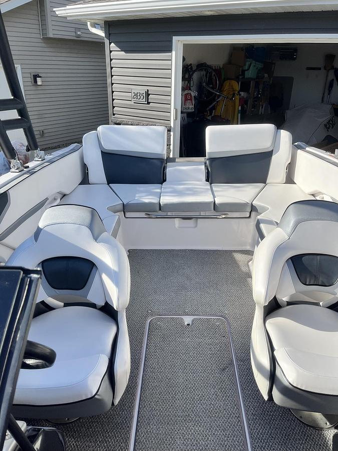 Used 2016 Scarab 215 Jet Boat with Monster Surf Tower and Bimini