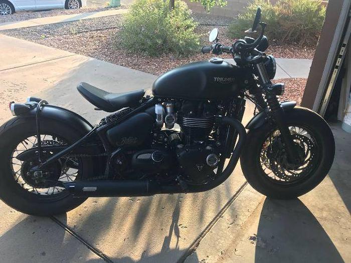 Used 2019 Triumph Bonneville Black Bobber