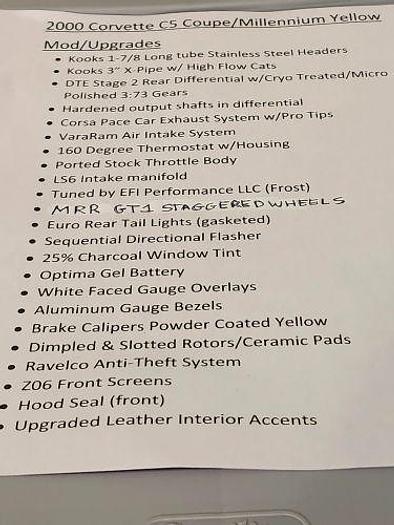 Used 2000 Chevrolet Corvette C5