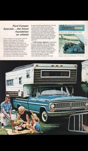 Used 1970 Ford F250 Sport Custom Camper Edition