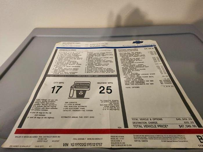 Used 2000 Chevrolet Corvette C5
