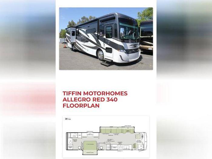 Used 2021 Tiffin Allegro Red 38LL