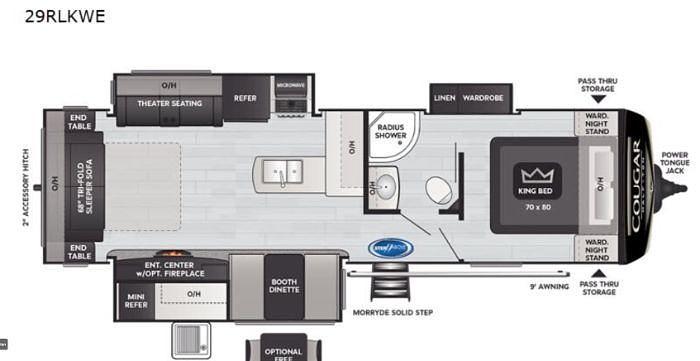 Used 2021 Keystone Cougar 29RLKWE