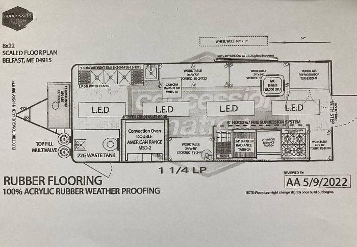 Used 2022 Concession Nation Food Trailer