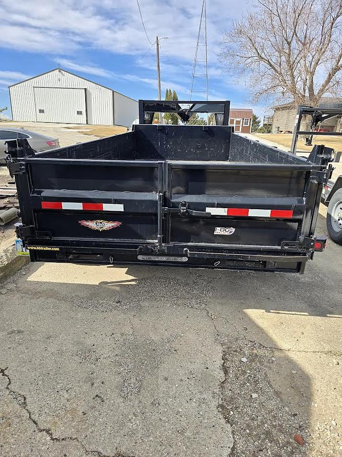 Used 2022 H&H 16' x 6' Gooseneck Dump Trailer
