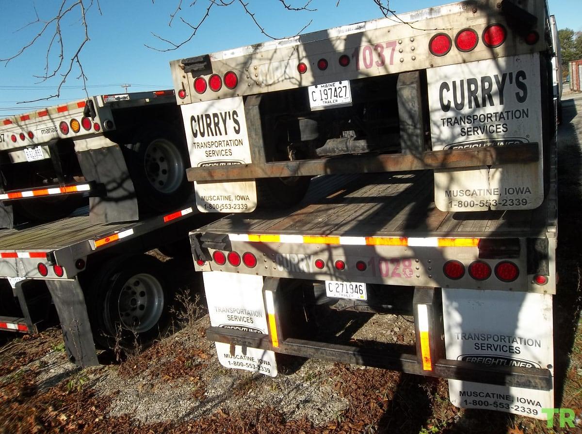 Used 2012 Aluminum Flatbed Semi Trailer