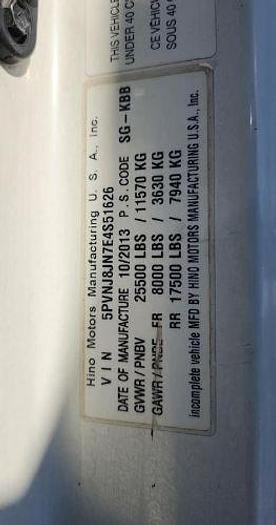 Used 2014 Hino 258 Rollback Tow Truck