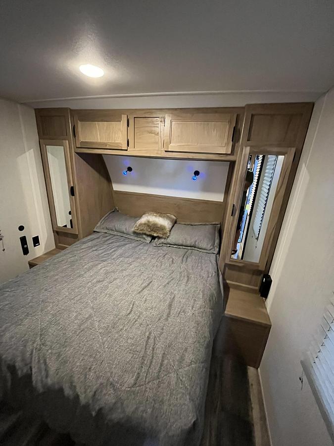 Used 2024 Forest River Cherokee Grey Wolf Black Label 22RRBL Travel Trailer Toy Hauler