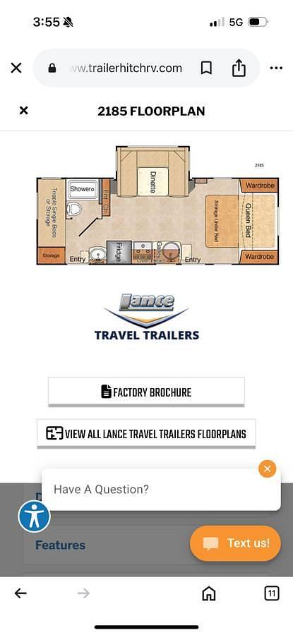 Used 2015 Lance 2185