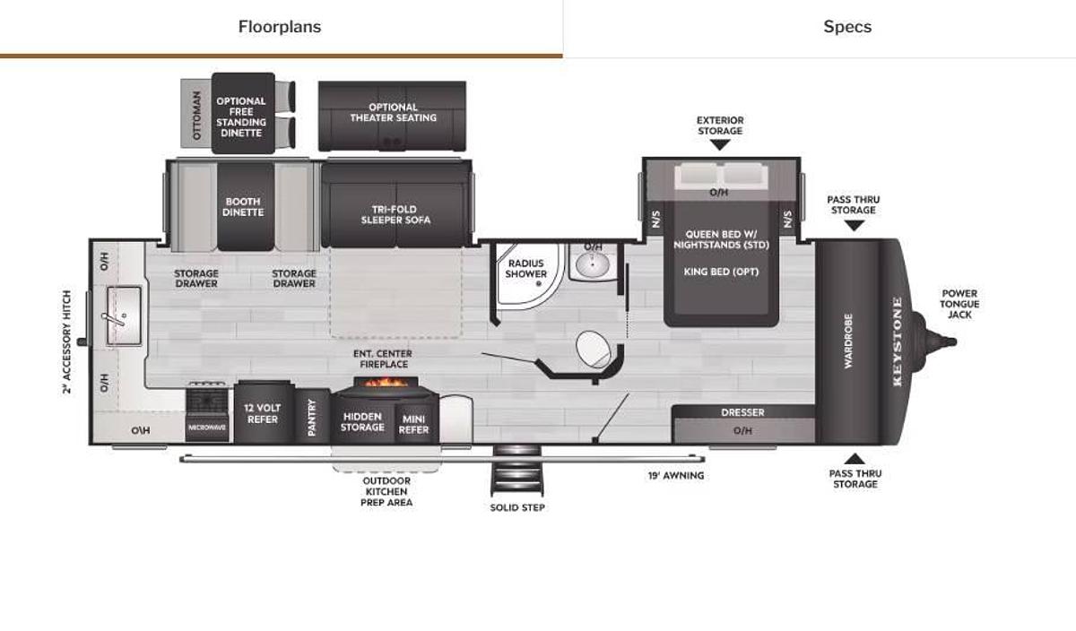 Used 2020 Keystone Cougar 30RKD Travel Trailer