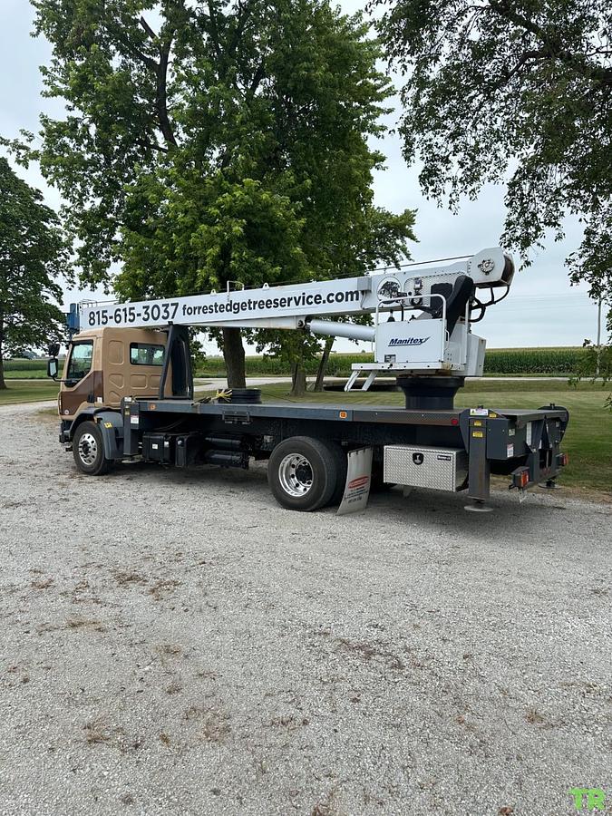 Used 2017 Manitex 22101S Mounted on Peterbilt 220 Boom Truck Crane