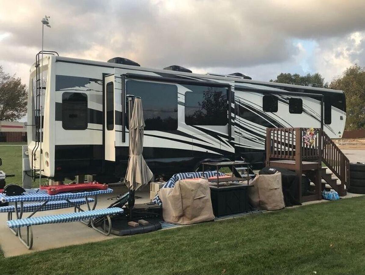 Used 2023 Heartland Landmark 365 LM Newport Fifth Wheel