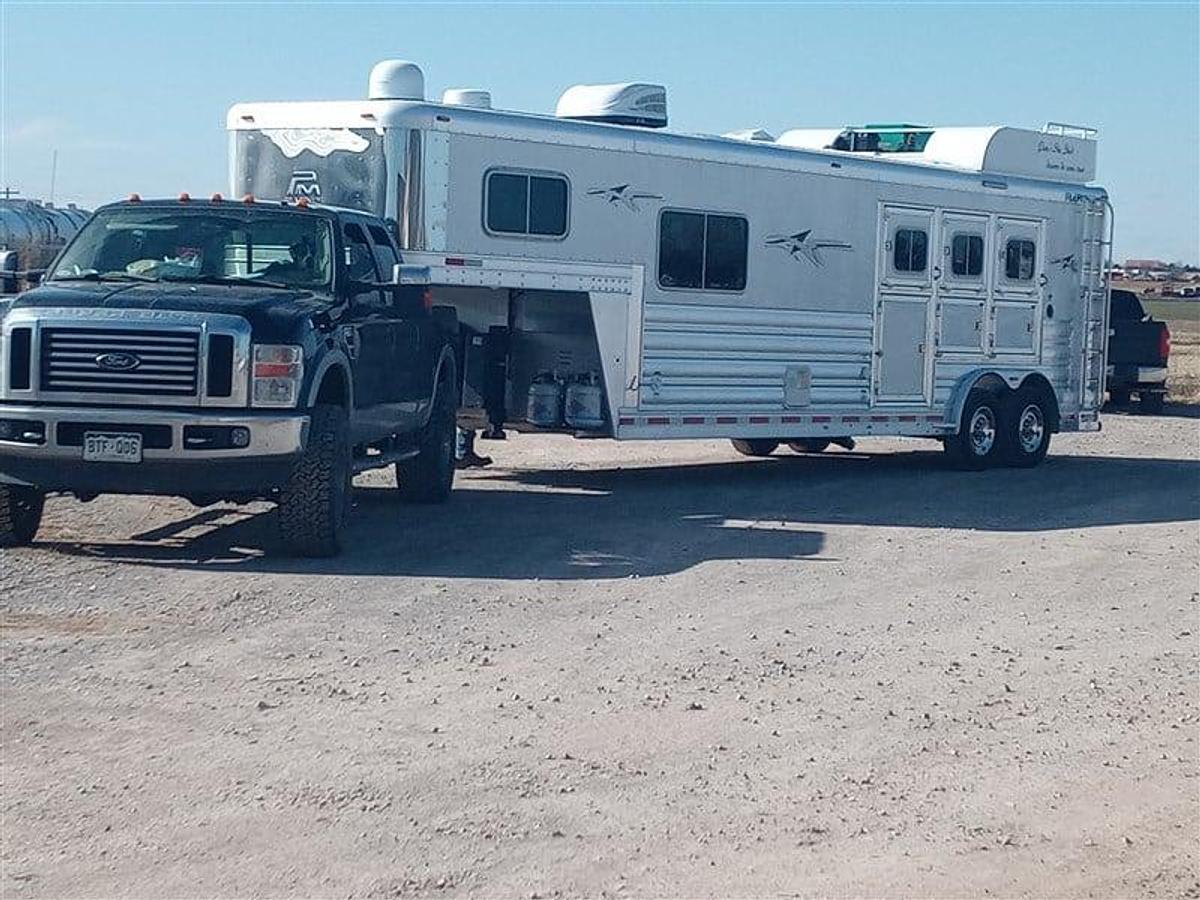 Used 2021 Platinum Three Horse Trailer with Living Quarters