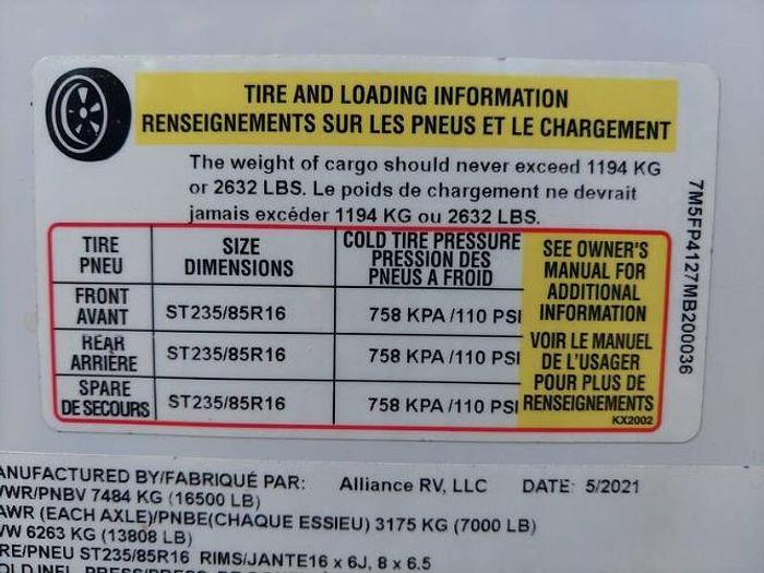 Used 2021 Alliance RV Paradigm 370FB