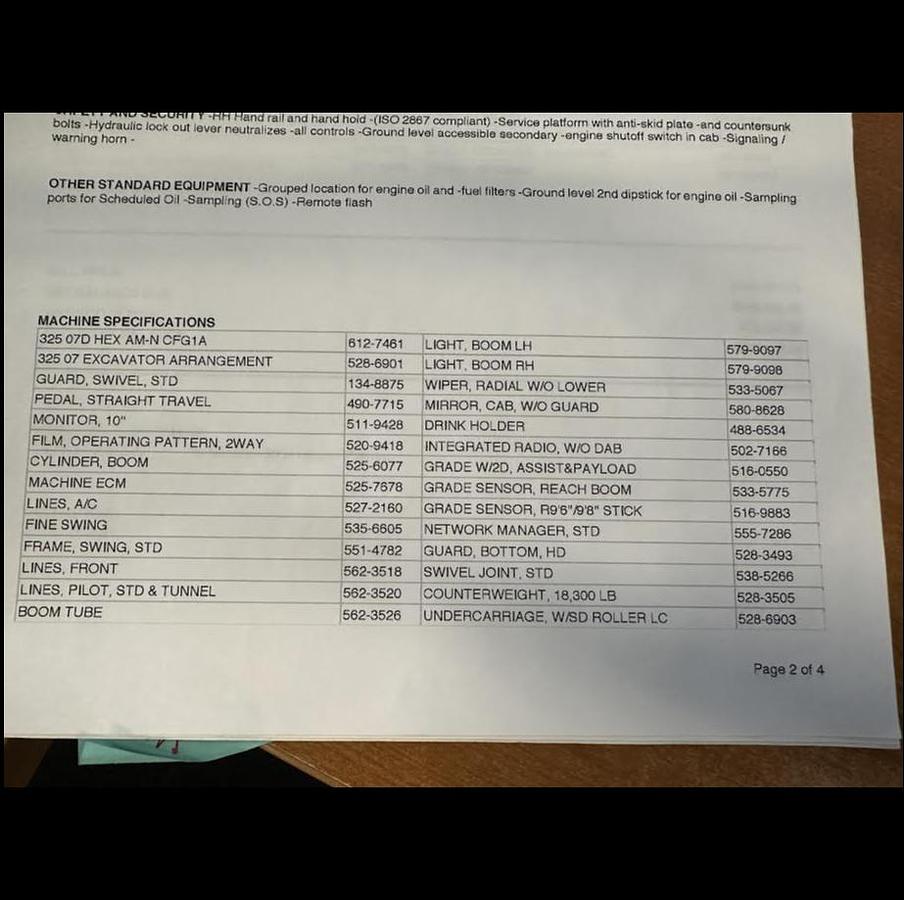 Used 2023 CAT 325-07C Hydraulic Excavator