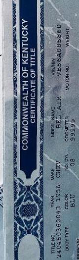 Used 1956 Chevrolet Bel Air