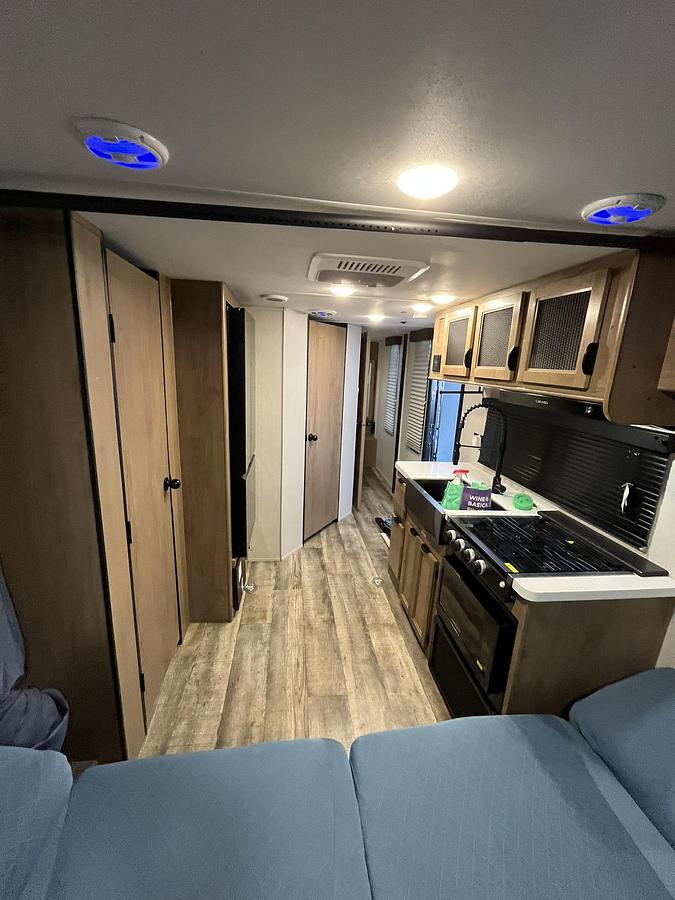 Used 2024 Forest River Cherokee Grey Wolf Black Label 22RRBL Travel Trailer Toy Hauler