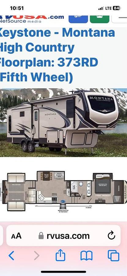 Used 2019 Keystone Montana High Country 373RD
