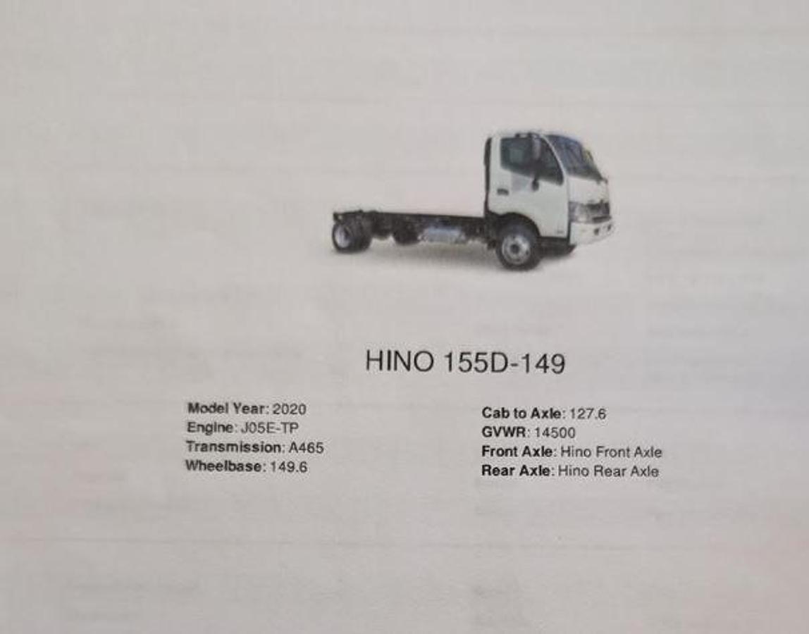 Used 2020 Hino 155