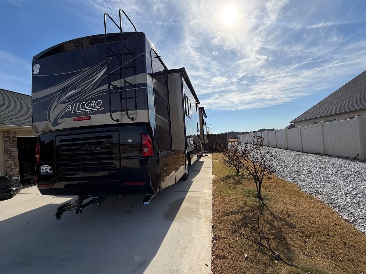 Used 2011 Tiffin Allegro Red Class C Motorhome w/ 2020 Jeep Wrangler Rubicon