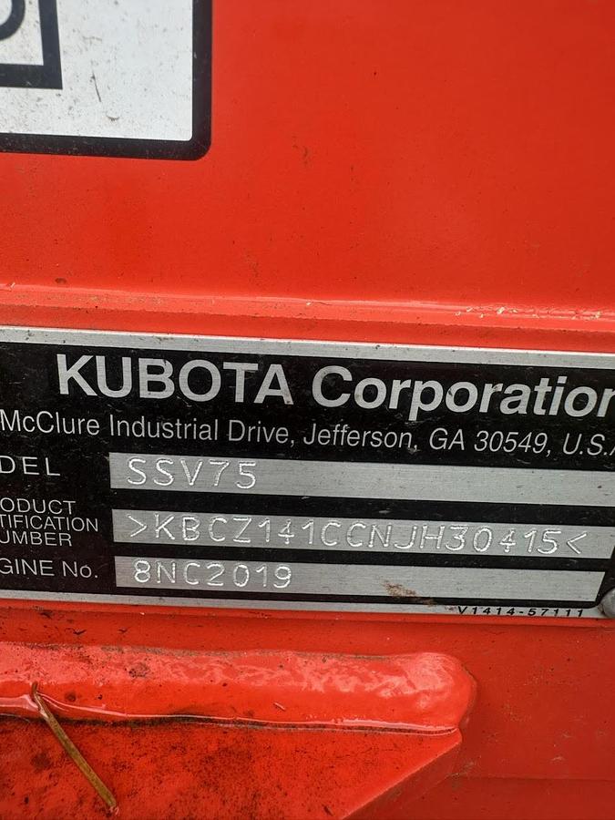 Used 2022 Kubota SSV 75 Skid Steer