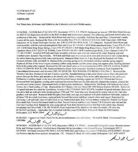 Used 1957 Bell 47G-2