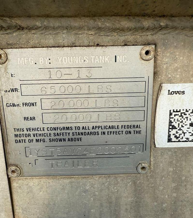 Used Youngs DOT 407 Multi-Compartment Tanker