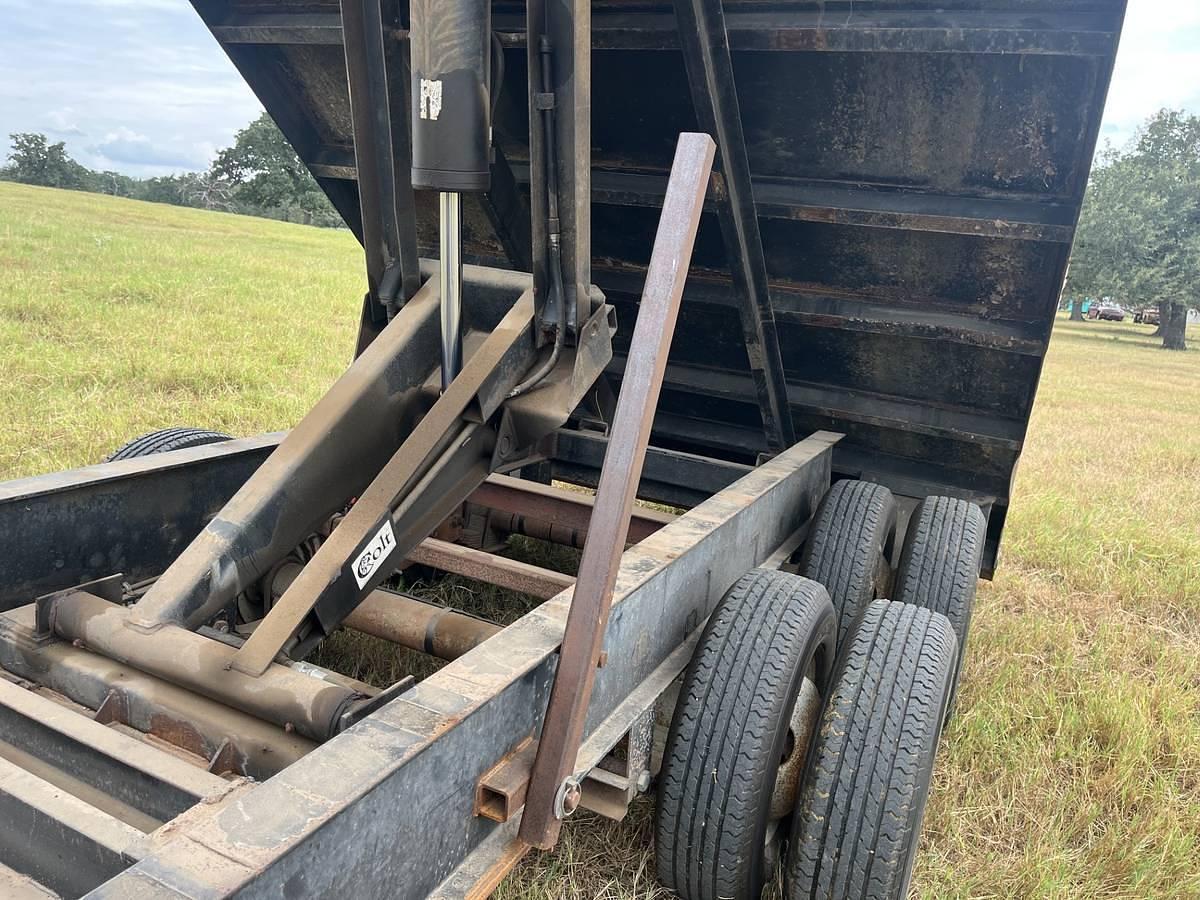 Used Texas Goosenecks 16' Heavy-Duty Dump Trailer – 4' Sides – Tandem 12,000-Lb Dexter Axles